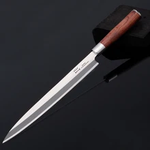 12 ''левая рука Yanagiba японский кухонный нож поднос для суши и сашими рыбок филе лосося нож немецкий стальной нож для нарезания приготовления пищи 9,3 г