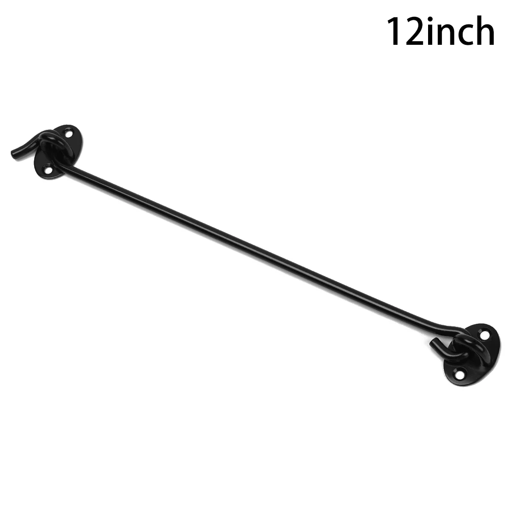 12inch 1 шт. дверной крючок из нержавеющей стали, мебель, оконный замок, замок, сарай, дверь, держатель для ловли с установкой винтов, фурнитура - Цвет: 12inch