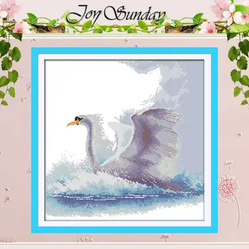 

The Flight Swan Patterns Counted Cross Stitch 11CT 14CT Cross Stitch Sets Chinese Cross-stitch Kits Embroidery Needlework