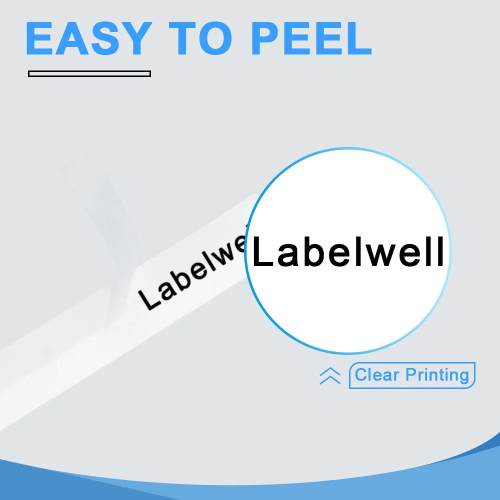 Labelwell 18 мм TZ SE4 TZE защитная лента для этикеток Замена Brother P touch Label maker PT200 PT H100 черный