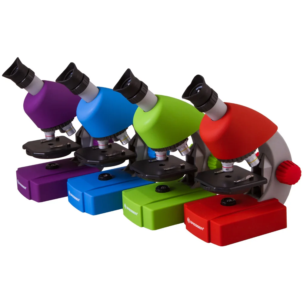 Микроскоп Bresser Junior 40x-640x, фиолетовый