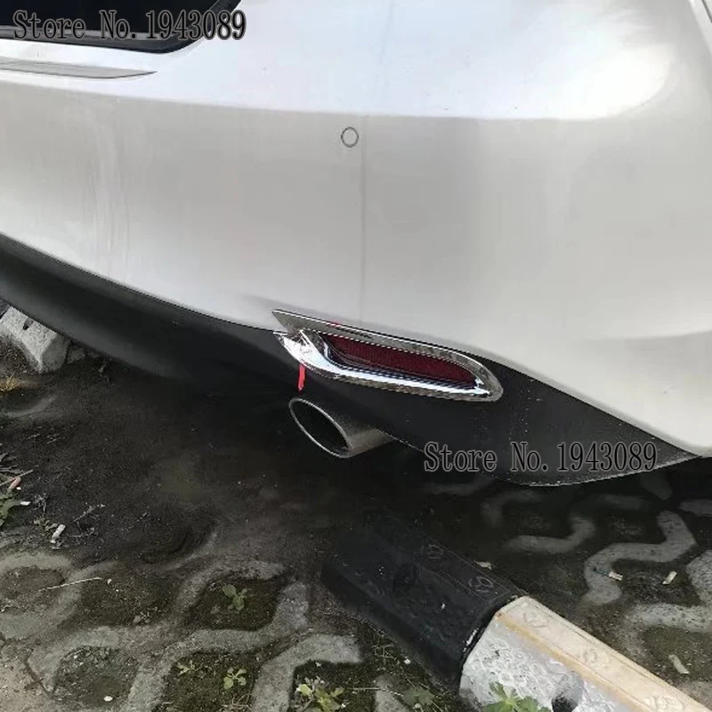 Для Toyota Camry XV70 автомобильный детектор ABS Хромированная Накладка для автомобиля задний хвост задний противотуманный фонарь рамка палка 2 шт