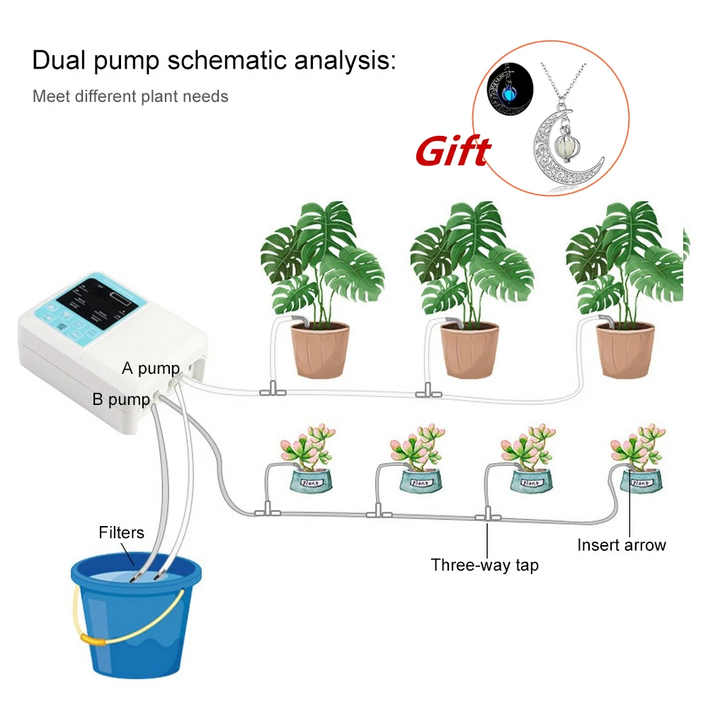 

Smart Auto Watering Pump Solar Garden Automatic Watering Device Potted Plant Drip Irrigation Water-Saving Solar Watering Pum