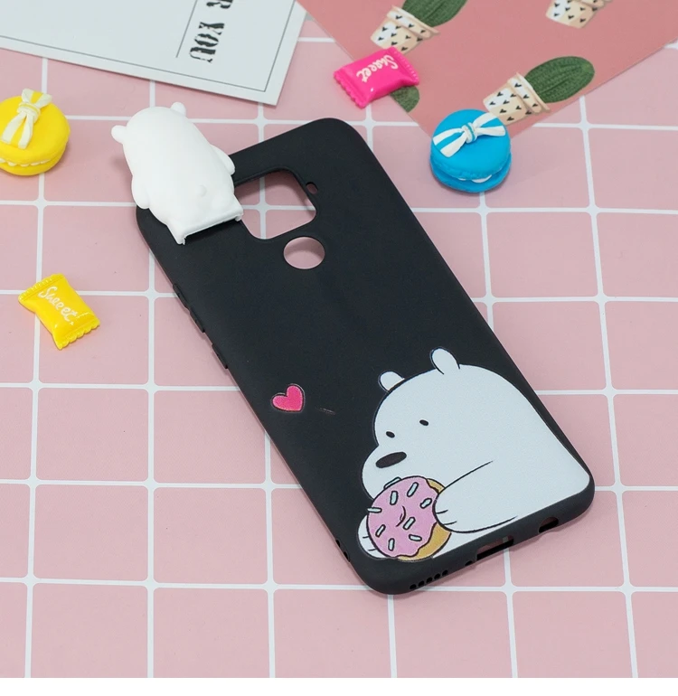 sFor Huawei Mate 30 20 10 Lite Case Silicone Cute 3D Cat Panda TPU Soft Back Cover Case For Huawei Y6 Y7 Y9 Y5 Coque