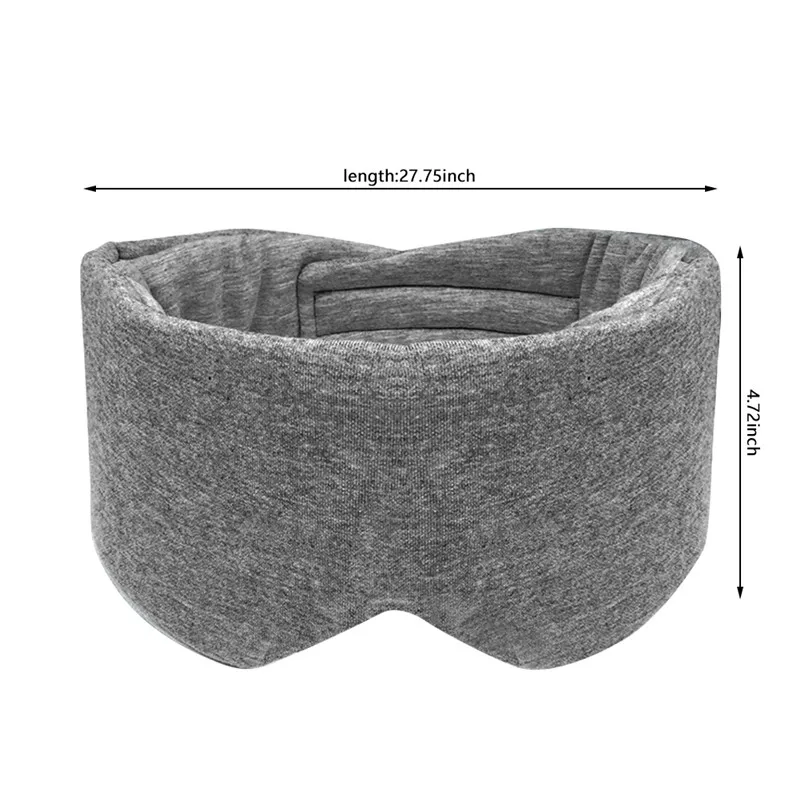 Maschera per dormire in cotone e seta, benda per gli occhi, benda per gli occhi, benda per gli occhi, morbida, portatile, da viaggio, per donne e uomini_voghion.com