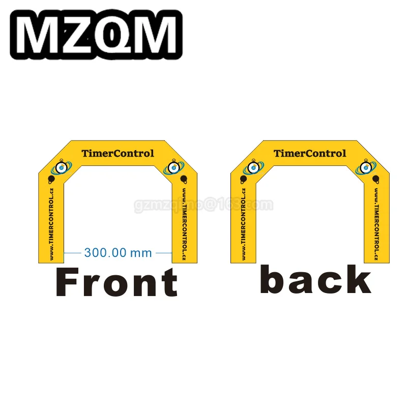 Mzqm Пользовательские бесплатно логотип реклама надувные Отделка линии арки для спорта Бег Race