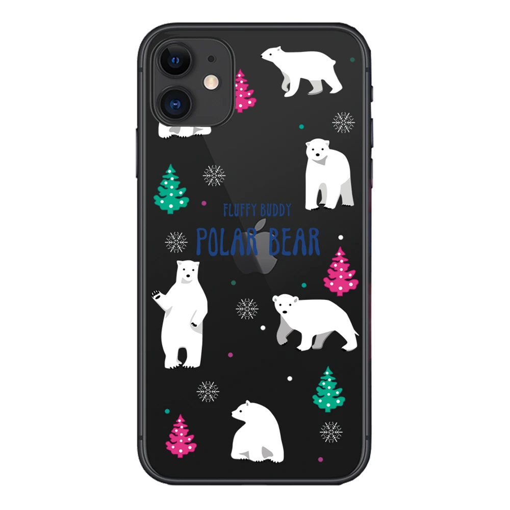 Мягкий силиконовый чехол для Apple iPhone 8 7 7Plus 6 6S 5S SE чехол s i Phone X XS Max XR 11Pro оболочка Рождественская елка снежинка - Цвет: 11