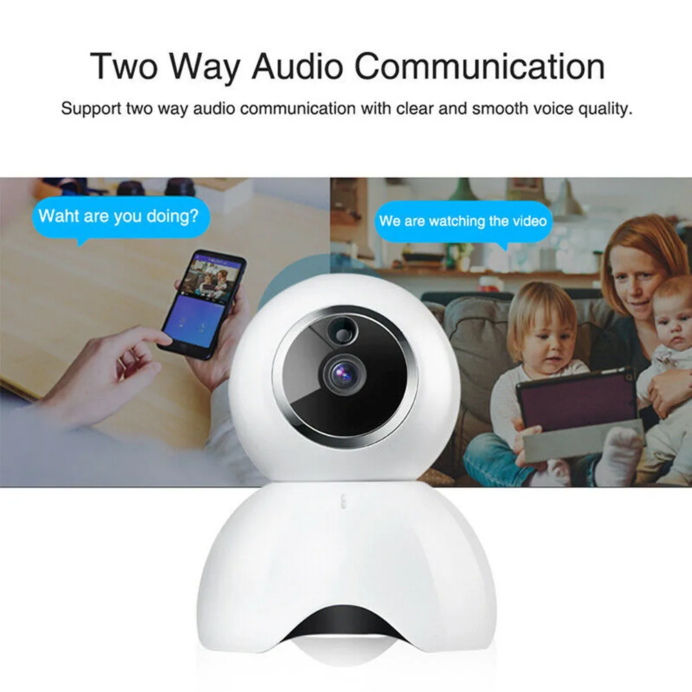

Mini Anti Theft Home Monitor Reomotely Viewing Lan Network Rotatable Smart IP Camera Two Way Audio Wireless WiFi APP Support