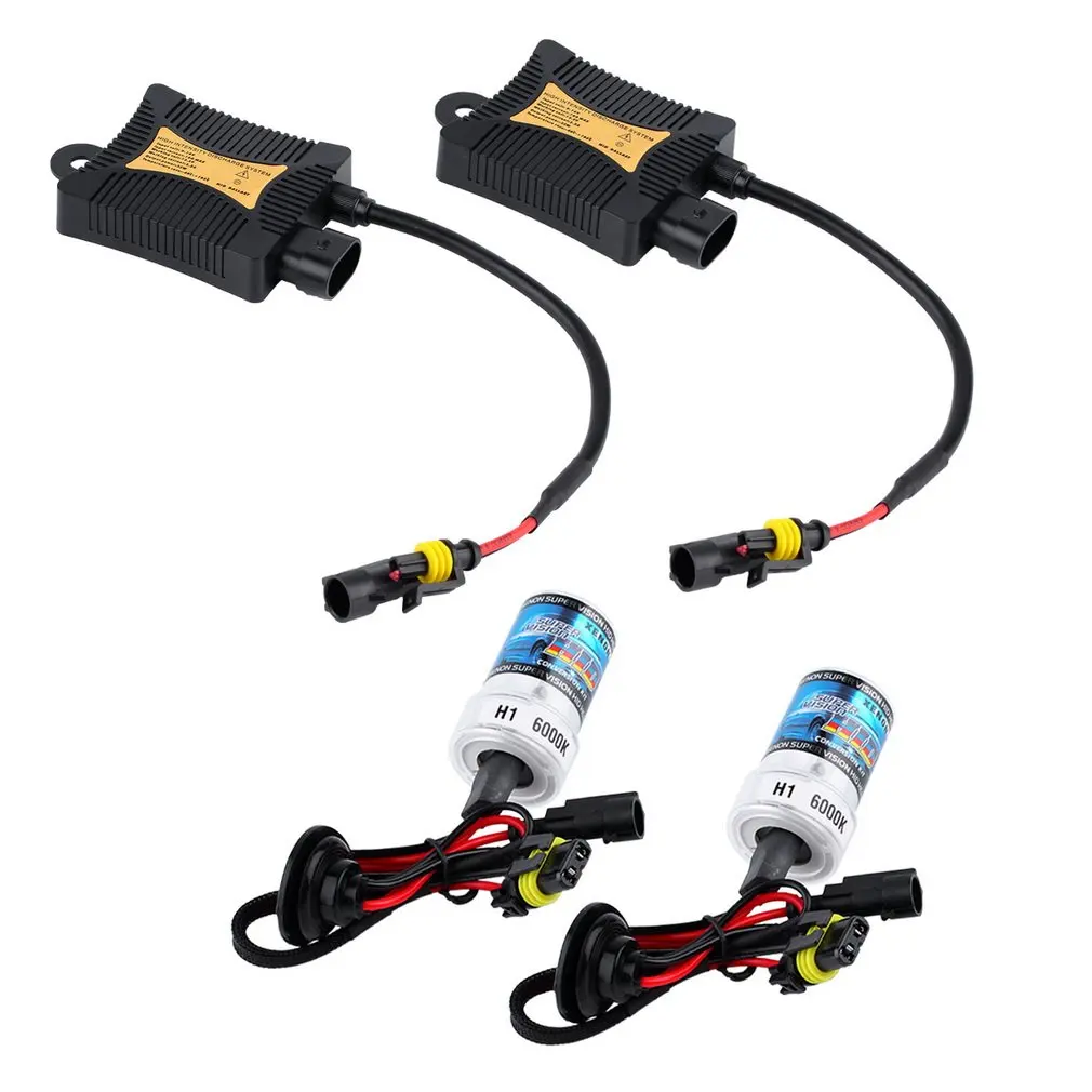 HID Xenon одноламповый комплект 12 в 35 Вт 6000 К H1 цифровая фара портативные автомобильные лампы запасные части для автомобиля
