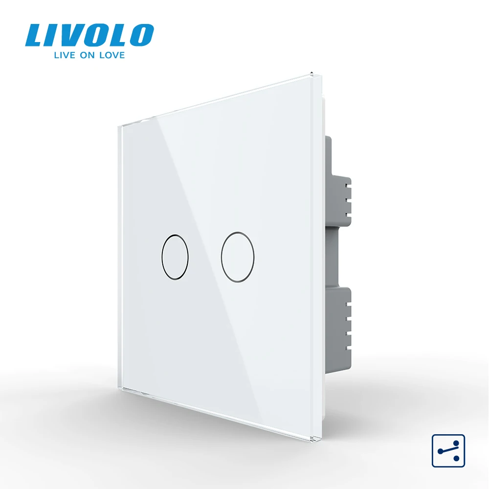 Настенный сенсорный светильник ель Livolo B6 стандарта Великобритании перекрестное