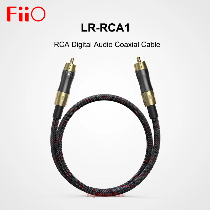 

Fiio LR-RCA1 RCA цифровой аудио коаксиальный кабель 50 см позолоченный матовый RCA разъем для BTA30 K5 PRO LR RCA1