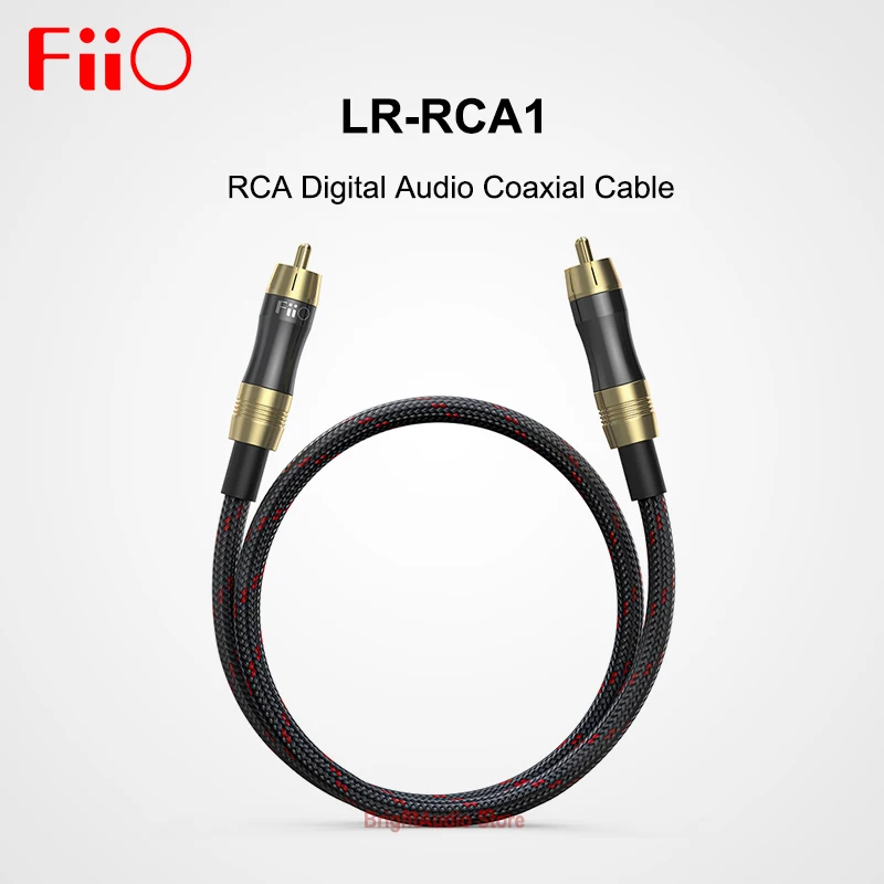 Cavo coassiale Audio digitale Fiio LR-RCA1 RCA 50cm spina Matal RCA  placcata in oro per BTA30 K5 PRO LR RCA1 - AliExpress Elettronica di consumo
