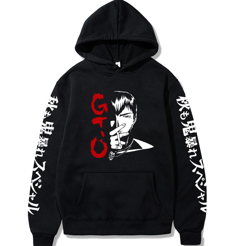 

Японские толстовки с рисунком из аниме «Великая учитель» Onizuka, мужской пуловер, Свитшот унисекс