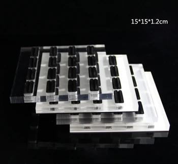 

Customized Acrylic 16 Slots Ring Display Tray Ring Organizer Earring Stud Holder Jewelry Display Stand Ring Showing Case