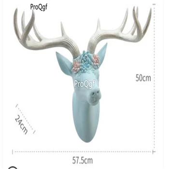

ProQgf 1Pcs A Set deer always accompany you head Statue meijile