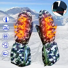 Зимние горячие и холодные камуфляжные перчатки, уличные электрические теплые лыжные толстые перчатки, теплые перчатки, уличные лыжные теплые перчатки, дропшиппинг#20