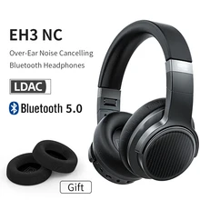 FiiO EH3NC шумоподавление Bluetooth 5,0 над ухом Hi-Fi наушники с глубокими басами с поддержкой aptX LL/aptX HD/LDAC/Mic, 50H Play