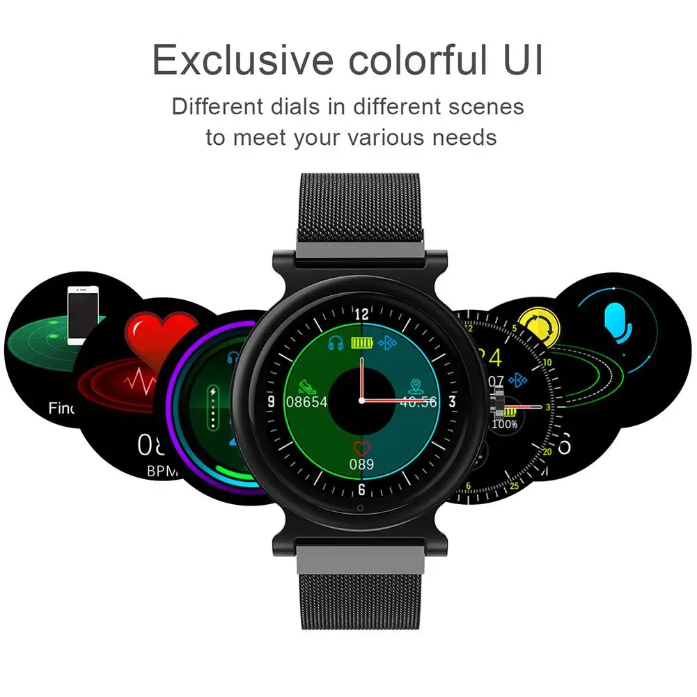 1.3-Inch Smart Wristband Watch Smart Voice Bluetooth Call Photo Heart Rate Blood Pressure Blood Oxygen IP67 Sports Bracelet