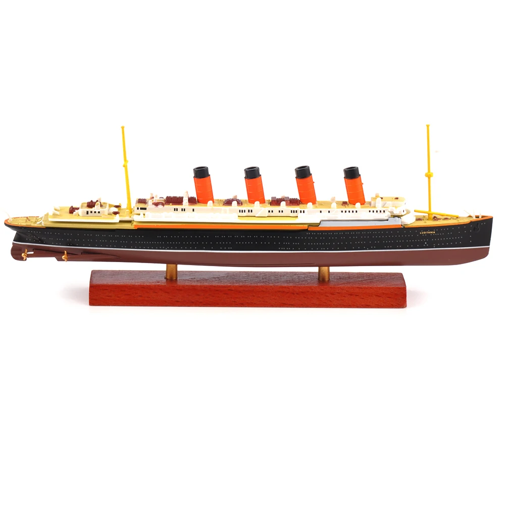 Дешевые детские игрушки 1/1250 шкала литья под давлением RMS lusitana паровой корабль дисплей Круизный корабль модель автомобиля игрушка для коллекции подарок