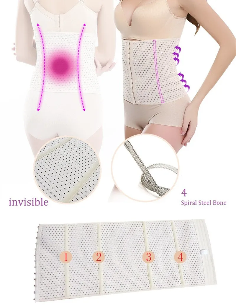 NINGMI Waist Trainer Slimming Modeling Belt for Women Body Shaper Slim Waist Cincher Pulling Underwear Fajas Strap Corset XS-4XL