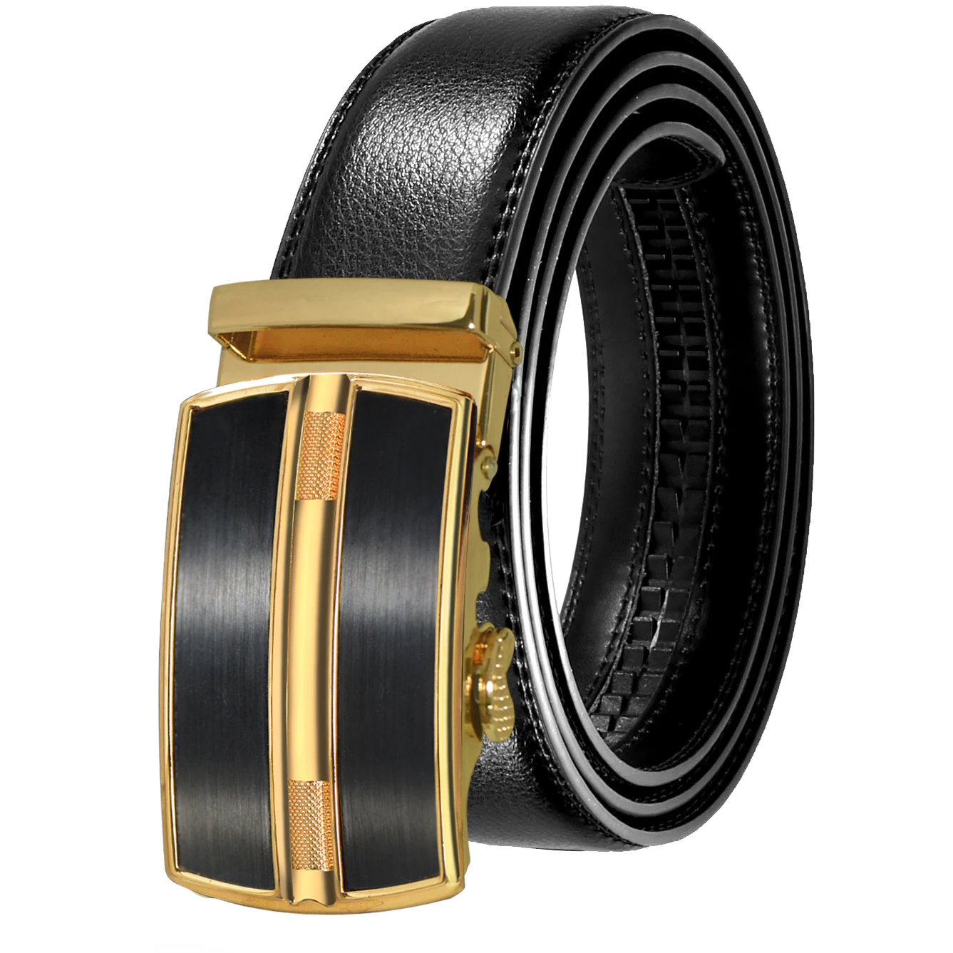 Belt KT4 Мужской ремень из натуральной кожи, роскошный бренд, автоматическая пряжка, мужской ремень, высокое качество, ремень, черные ремни, широкие пояса - Цвет: Belt KT4