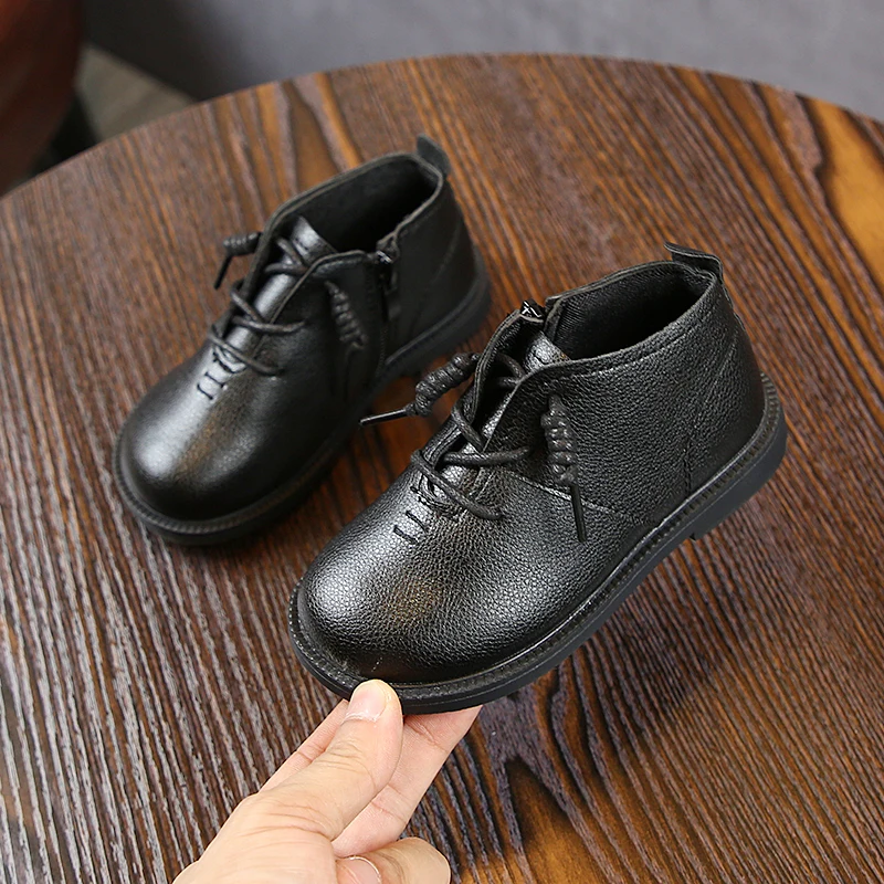 LOOZYKIT 2019 New Spring Summer Autumn Kids Shoes For Boy Girl British Style Children's Casual Sneakers PU Leather Fashion |
