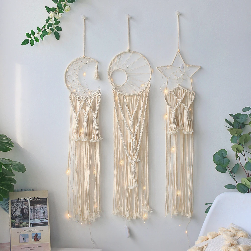 Macrame Dream Catcher Wall Hanging