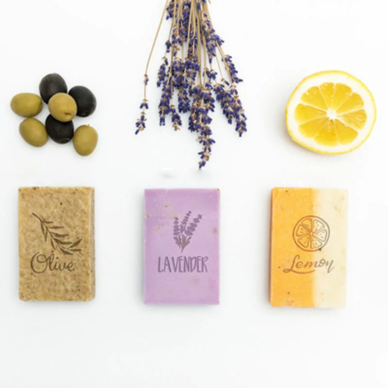 Handmade Soap Stamps, Resin, Variety of Leaves, Flower, Plants, Handmade Soap, DIY, 3 Pc Set