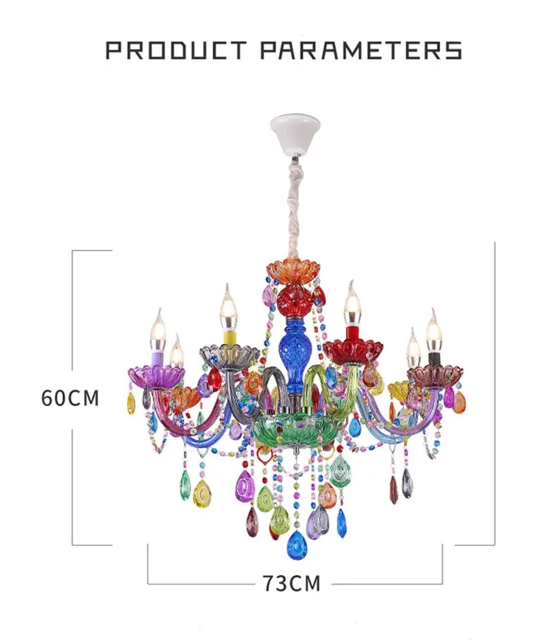 Новые современные светодиодные хрустальные люстры для детей, кухни, гостиной, спальни, красочные хрустальные люстры, Потолочная люстра