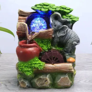 

Miniatures Distinctive Simulate Rockery Desktop Fountain Ornament Table Decoration for Home Office