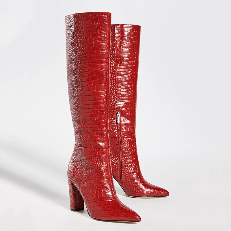 red croc boots