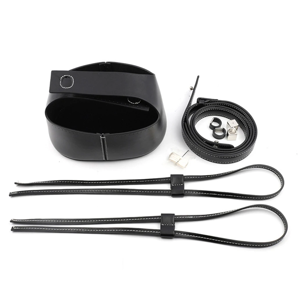 Bolsa de cuero artesanal, Base inferior, con cordón, Hardware de Metal, cubo, piezas para fabricación