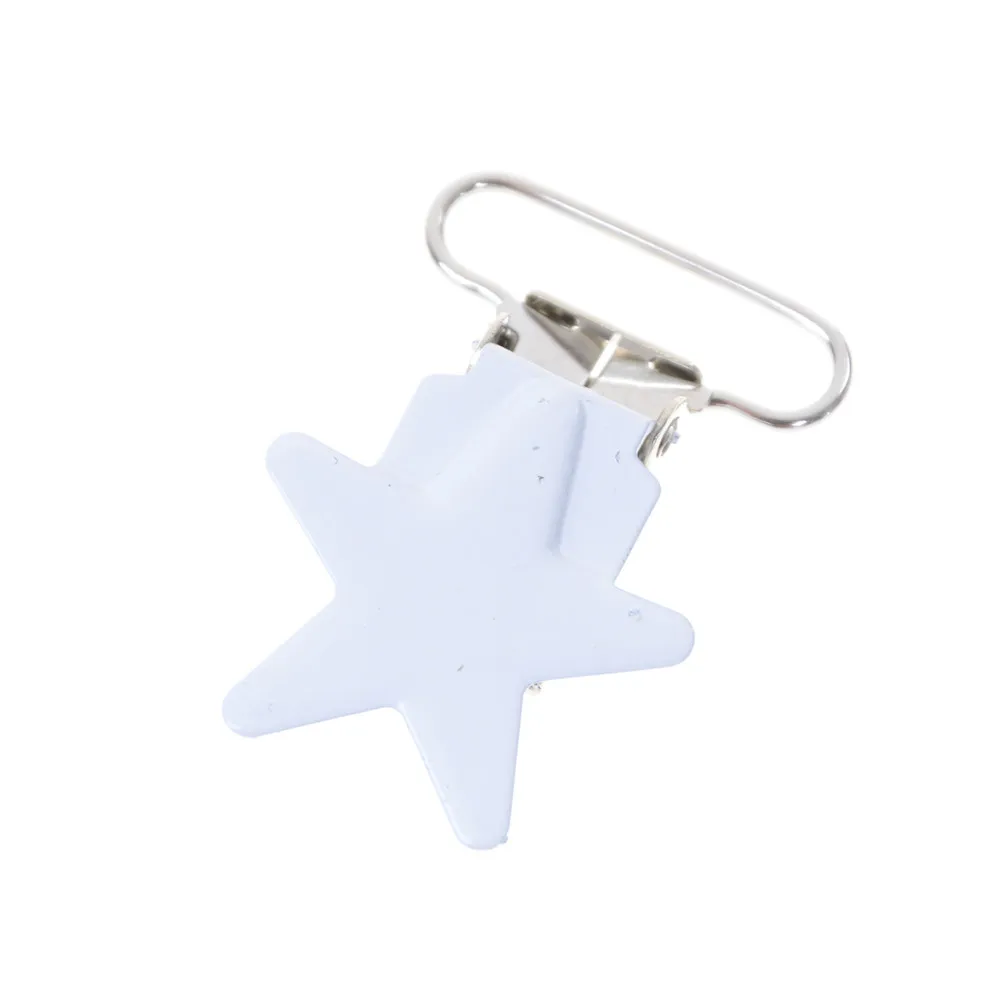 5pcs/lot Baby Pacifier Clip Soother Teether Star Shape Safe Holder Saliva Towel Support Anti Fall Cute Clips Newborn Infant Feed - Цвет: 3