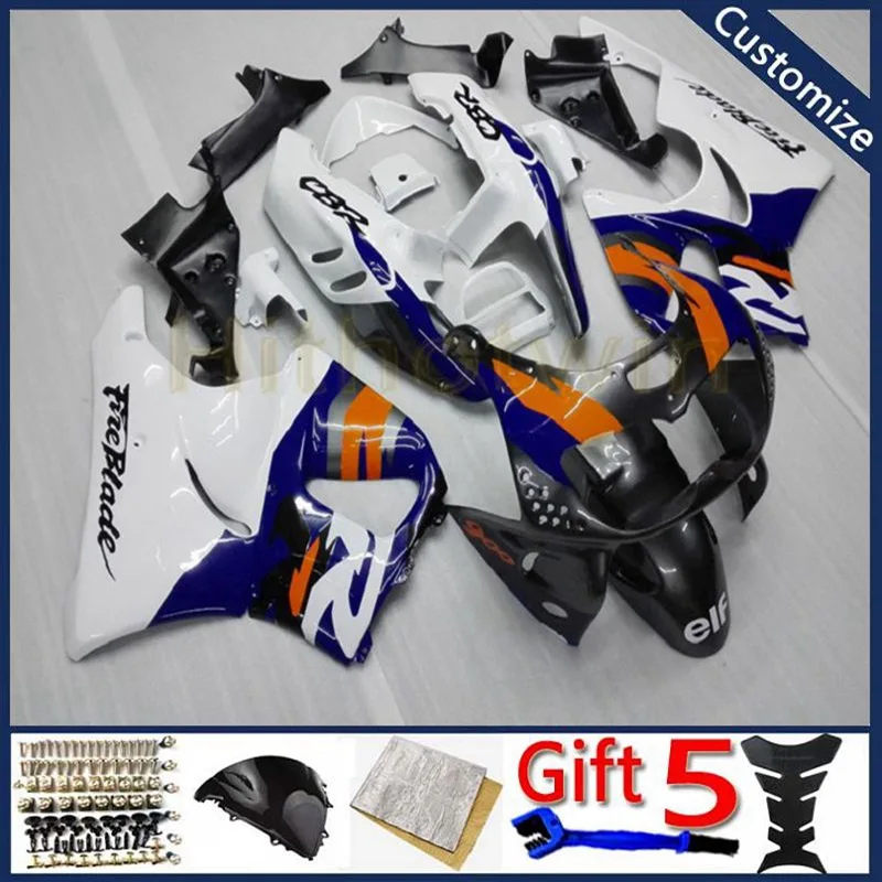 Full fairing kits For CBR900RR 1994 1995 1996 1997 CBR893RR 94 95 96 97 CBR 900 RR ABS plastic motor Fairing kit white blue | Автомобили и