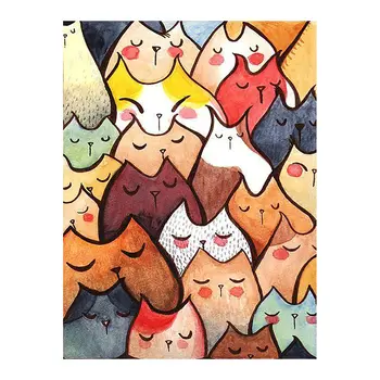 

Cartoon cats Diamond Painting Round Full Drill Nouveaute DIY Mosaic Embroidery 5D Cross Stitch home decor gifts