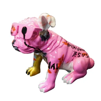 

Creative Home Cartoon Bulldog Living Room Decoration Lucky Dog Crafts Home Decoration Accessories A1054