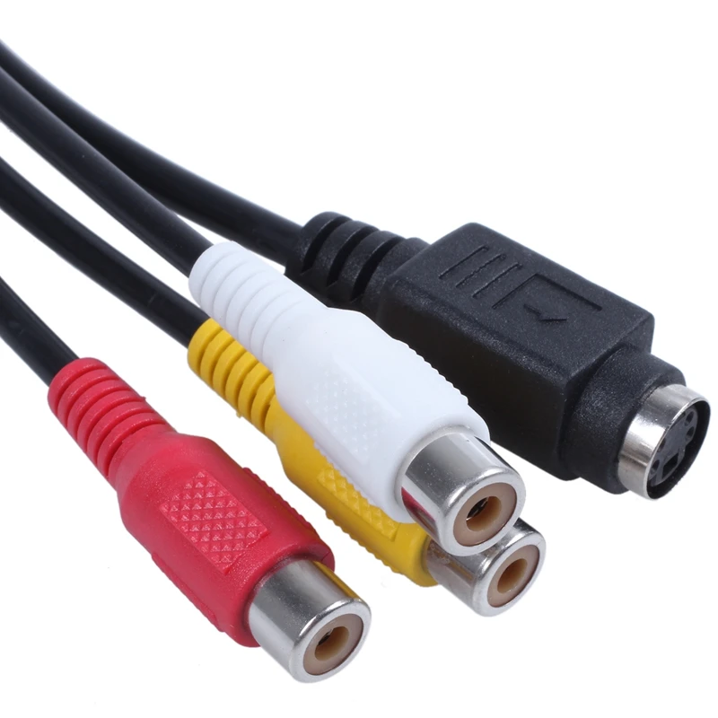 8 дюймов VGA Мужской до 3 RCA S Video Женский AV видео кабель адаптера|Кабели HDMI| |