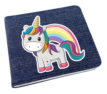

Unicorn Men Short Bi-fold Blue Wallet Zipper Women Coin Purse Unisex ID/Credit Card Holder For Boys Girl