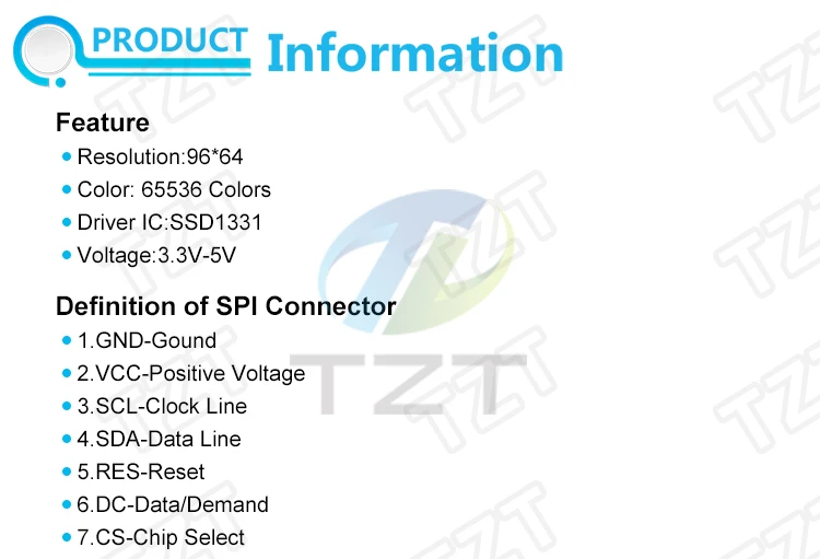 1 шт. 0,95 дюймов полноцветный OLED Дисплей модуль с 96x64 Разрешение, SPI, параллельный Интерфейс, SSD1331 контроллер 7PIN Новый