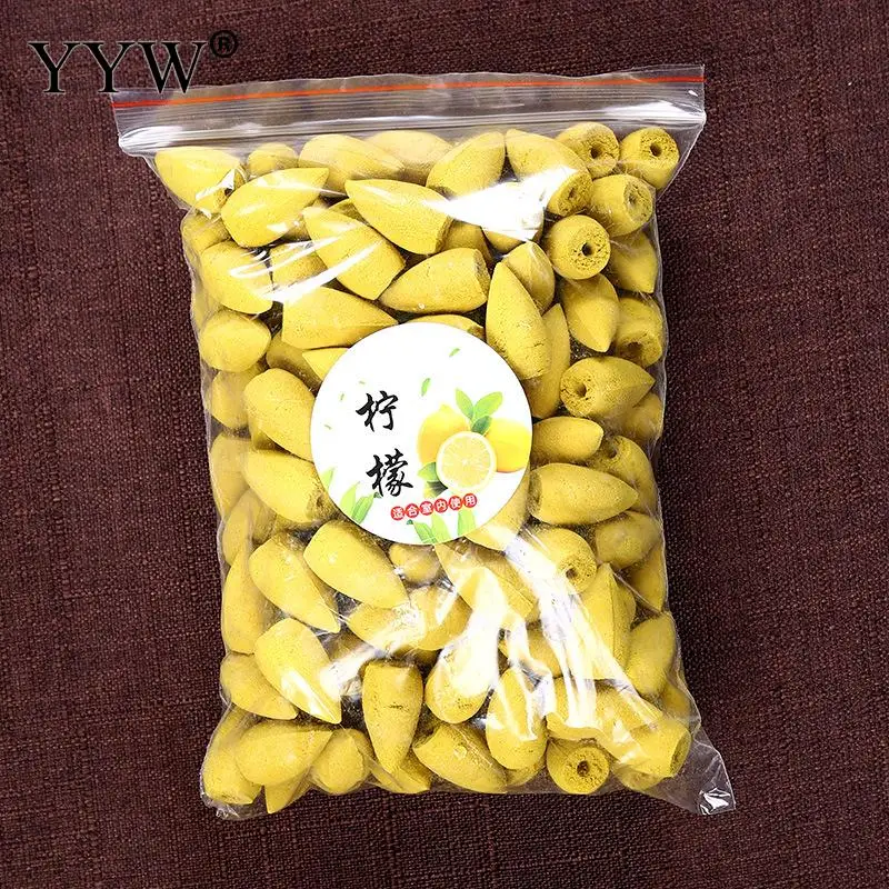 lemon scent Около 300 шт./пакет настоящий Сандал курильница для благовоний Крытый башня аромат очищающий освежитель конусы для благовоний горелки - Аромат: lemon scent