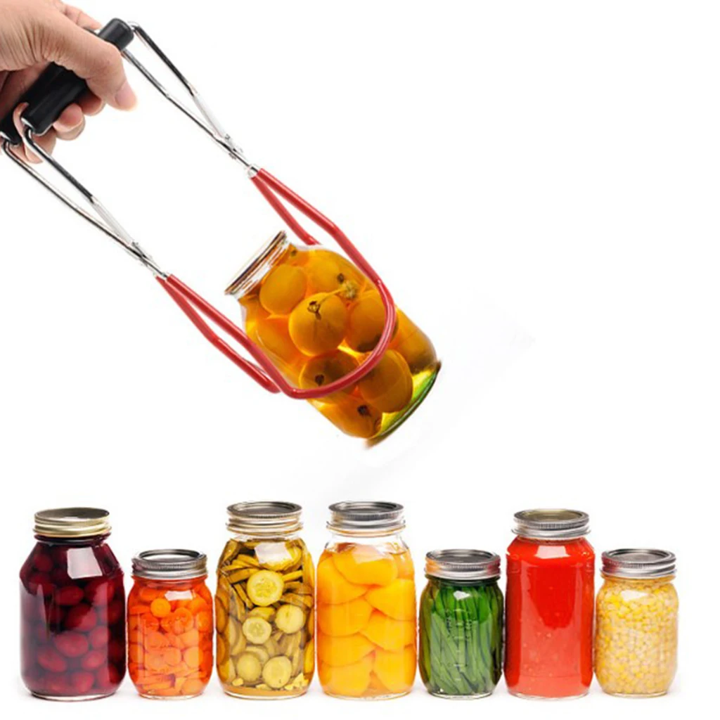 Canning Jar Tong Stainless Steel Can Gripper Clamp Non-Slip Feeding Bottle Clip