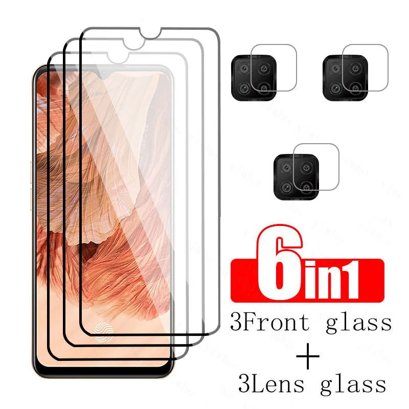 Pellicola Protettiva Per Telefono Full Cover Hd Per Oppo F17 Temperato Sicurezza Trasparente Su Opo Opp F17 F 17 Obiettivo Della Fotocamera Protezione