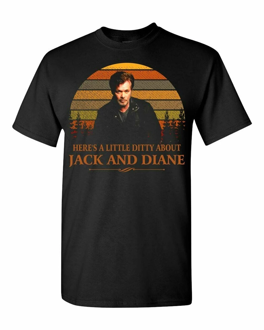 Футболка John Mellencamp маленькая футболка с надписью Jack and Diane Приталенная большого