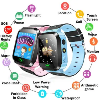 

2019 Newest Fashion Y21S Anti lost GPS Child Kid Smart Watch Wrist Fitness Track Location SOS Call