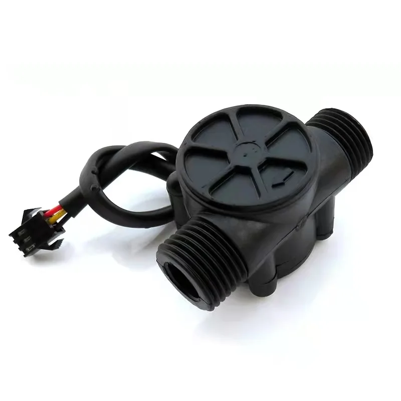 YF-S201 Turbine Flowmeter DC3.5~24V G1/2"1-30L/min Hall Water Sea Plastic Flow Sensor Meter NPN Signal