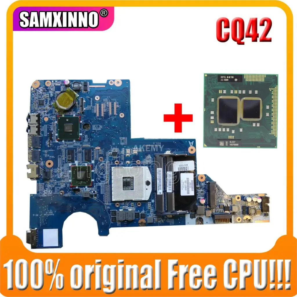 Mianboard Akemy 595183-001 для HP CQ42 G42 G62 CQ62 материнская плата ноутбука DAOAX1MB6F0 DA0AX1MB6H0 100%