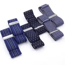 100 пар/лот, держатель рукава 3,5 см, эластичная повязка на руку, противоскользящий рукав, подвязка для рук, грелка для мужчин, регулируемая повязка на руку