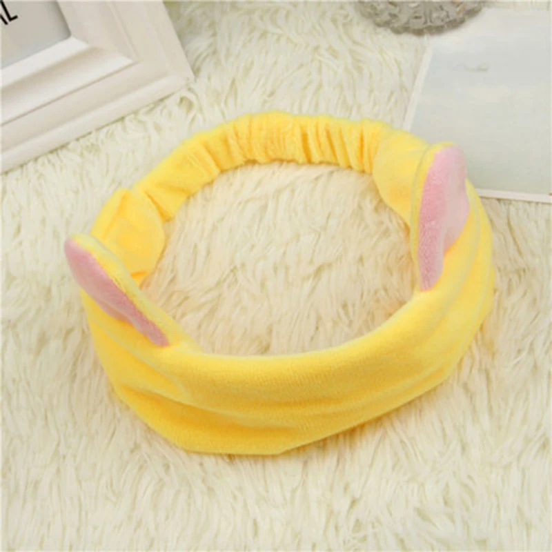Yellow Quaslover, новинка, повязка на голову с надписью OMG, коралловый флис, ободок с бантиком для девочек, тюрбан, повязка на голову, мягкая лента для волос для женщин, аксессуары для волос - Color: Yellow