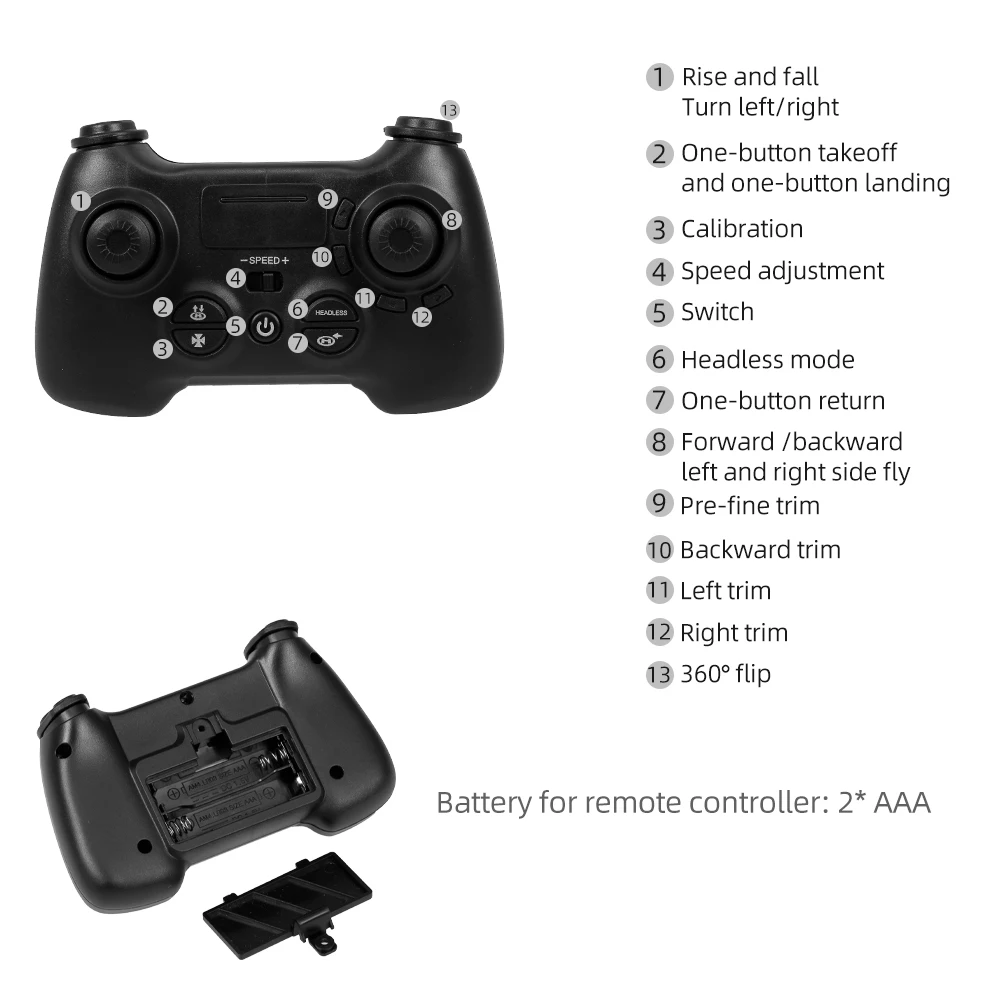 ATTOP X-PACK 10 мини дрона с дистанционным управлением 2,4G 4CH 6-Axis Gyro 3D-Flip Безголовый режим один ключ возврат светодиодный свет Радиоуправляемый квадрокоптер хороший подарок для детей