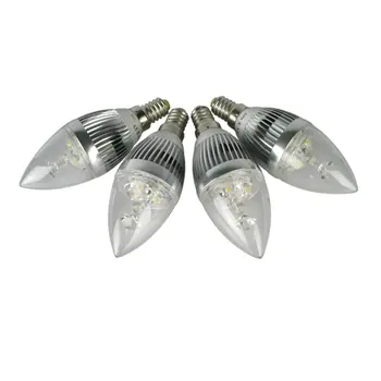 

Candle Bulb LED SMD Light E14 3W Day Warm White Style Candle Light Lamp Remote Control Bulb for Home Bar Party KTV